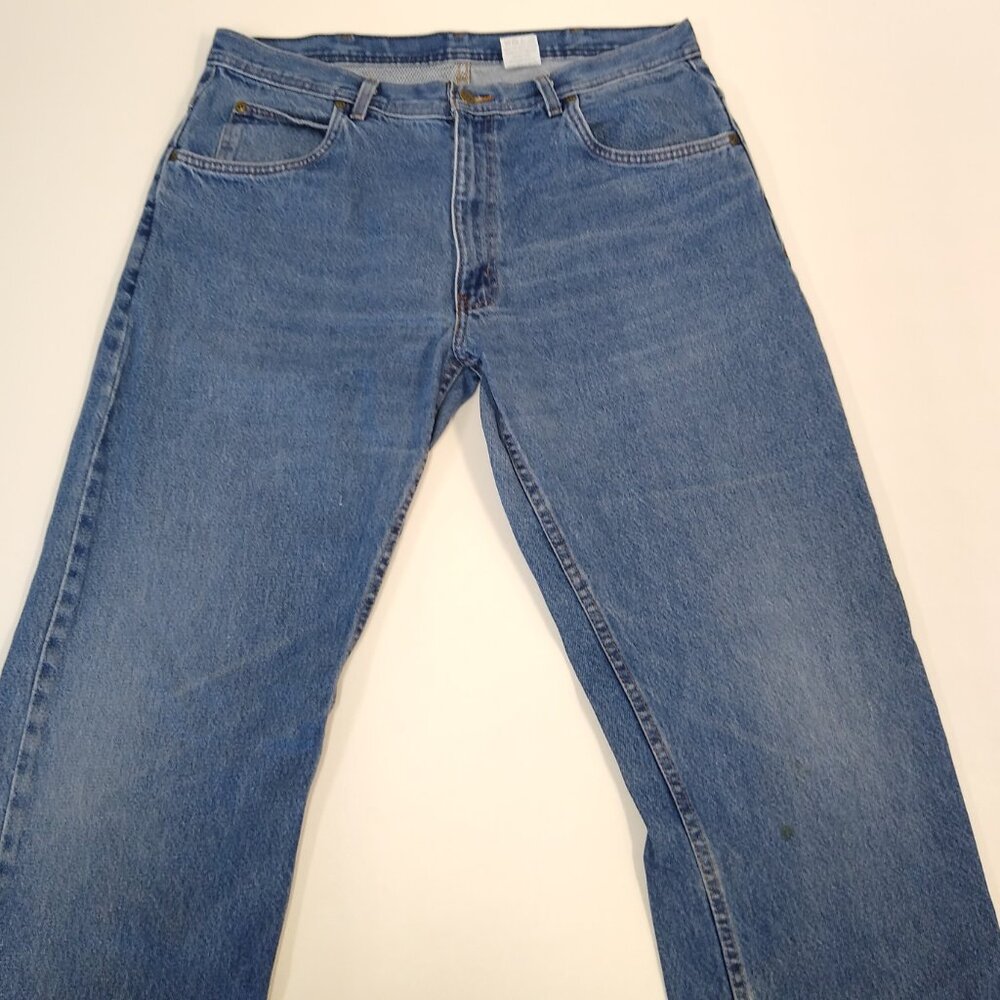 Key Industries Jeans W38 L34 Relaxed Fit Heavyweight Enzyme Washed Denim 4876.45